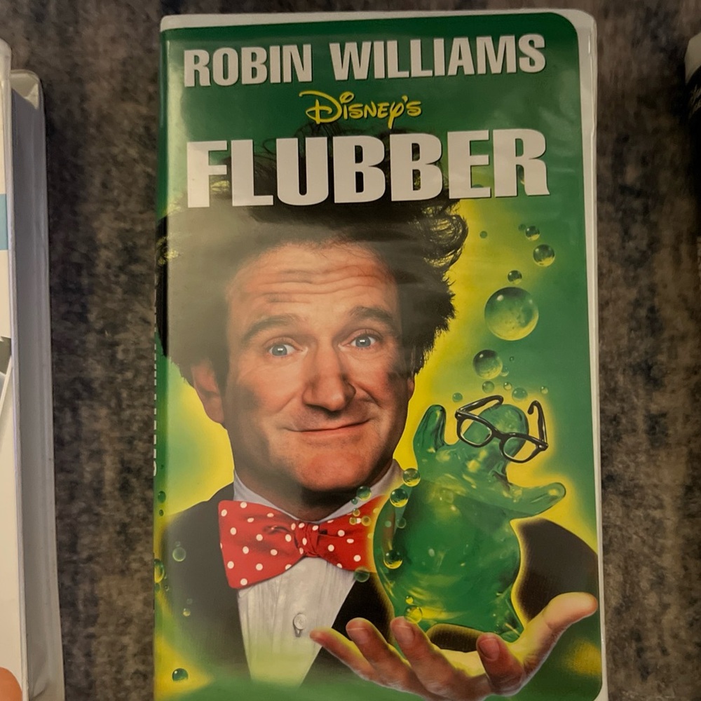 Flubber VHS, 1998 Disney’s Robin Williams Clamshell